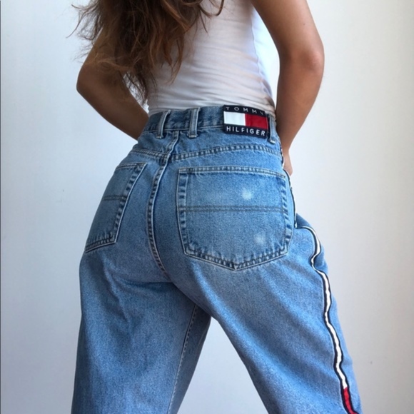 Tommy Hilfiger Denim - Rare Vintage Tommy spell out jeans W32